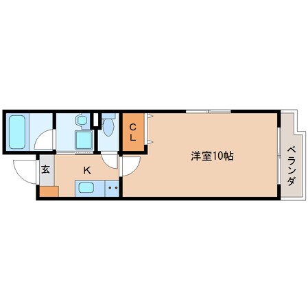 静岡駅 徒歩19分 3階の物件間取画像